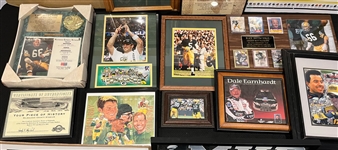 1990s-2000s Green Bay Packers Brett Favre, Bart Starr Over Sized Framed Photos, Prints, Plaques & more (Lot of 65+)