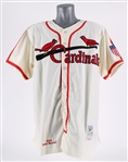 2000's Stan Musial St. Louis Cardinals Signed Mitchell & Ness Cooperstown Collection Jersey (JSA) **422**