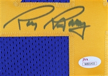 2015 Rick Barry Golden State Warriors Signed Career Highlights Jersey *JSA* **326**