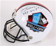 2018 Jerry Kramer Green Bay Packers / Pro Football Hall of Fame Dual Signed Full Size Display Helmet (JSA)