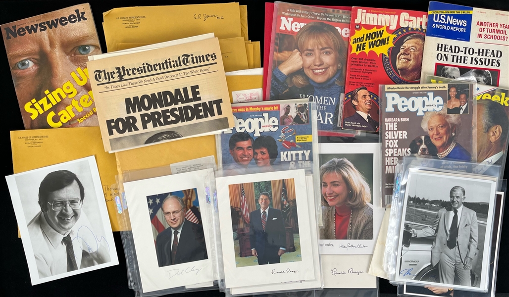 1960s-2000s Presidential & Political Memorabilia Collection - Lot of 70 w/ Photos, Autographs, Magazines, Correspondence & More 