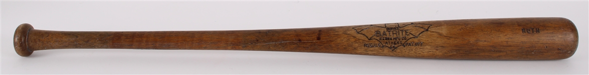 1926-1930 Babe Ruth New York Yankees “Bat Logo” Hanna Batrite Professional Model Game Used Bat (MEARS LOA) “RUTH Player Exclusive Model”