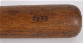 1926-1930 Babe Ruth New York Yankees “Bat Logo” Hanna Batrite Professional Model Game Used Bat (MEARS LOA) “RUTH Player Exclusive Model”