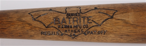 1926-1930 Babe Ruth New York Yankees “Bat Logo” Hanna Batrite Professional Model Game Used Bat (MEARS LOA) “RUTH Player Exclusive Model”