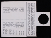 1963 Lou Vickery Terry Tucker Tulsa Oilers Hey Kids! Pepsi Cola Baseball Trading Card Premium