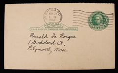 1950 Cass Michaels Chicago White Sox Signed 3.25 x 5.5 Postcard (JSA)