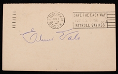 1950 Elmer Valo Philadelphia Athletics Signed 3.25" x 5.5" Postcard (JSA)