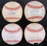 1968-2006 California Angels Signed Baseballs - Lot of 4 w/ Frank Robinson, Vladimir Guerrero, Jered Weaver & 1968-69 Angels/Indians Multi Signed **310**