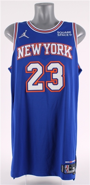 2022 (February 2) Mitchell Robinson New York Knicks Game Worn Statement Edition Jersey (MEARS A10/Fanatics)