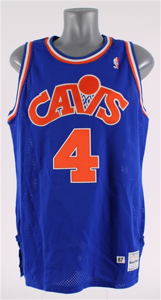 1987-88 Ron Harper Cleveland Cavaliers Game Worn Road Jersey (MEARS A10)