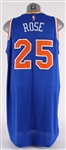2016-17 Derrick Rose New York Knicks Game Worn Road Jersey (MEARS A5)