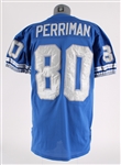 1995 Brett Perriman Detroit Lions Game Worn Home Jersey (MEARS A10)