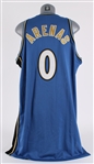 2007-08 Gilbert Arenas Washington Wizards Game Worn Road Jersey (MEARS A5)