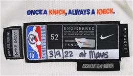 2022 (March 9) Julius Randle New York Knicks Game Worn Association Edition Jersey (MEARS A10/Fanatics)