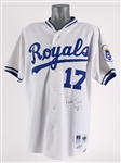 1993 David Cone Kansas City Royals Signed Game Worn Home Jersey (MEARS A9/JSA)