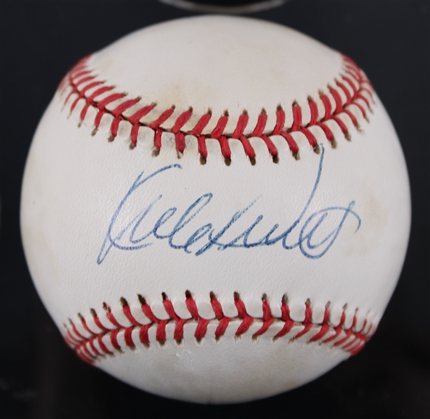1985-94 Kirby Puckett Minnesota Twins Signed OAL Brown Baseball **PSA/DNA  268**