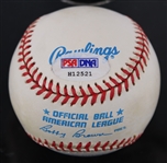 1985-94 Kirby Puckett Minnesota Twins Signed OAL Brown Baseball **PSA/DNA  268**