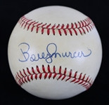 1985-89 Bobby Murcer New York Yankees Signed OAL Brown Baseball **JSA / 251**