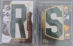 2009 Paul Hornung Jerry Kramer and More Green Bay Packers Autograhed Relic Upper Deck Trading Cards (JSA) (Lot of 8)