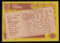 1986 Steve Young Tampa Bay Buccaneers Signed Topps Trading Card #374 (JSA)