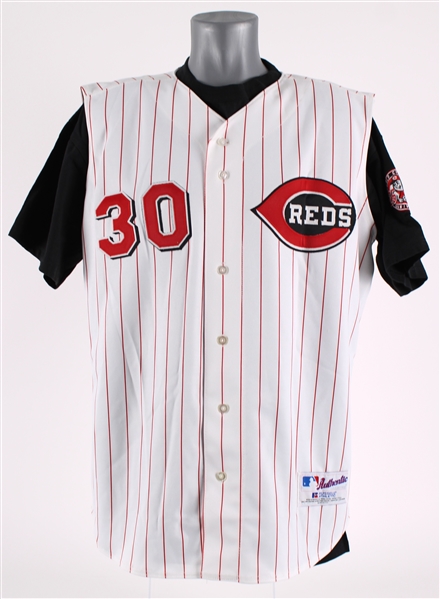 2000-2004 Ken Griffey Jr. Cincinnati Reds Autographed Replica Russell Athletic Jersey (Upper Deck COA) (409)