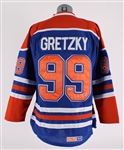 1979-88 Wayne Gretzky Edminton Oilers Autographed Replica CCM Jersey with Captains C (PSA/DNA) (120)