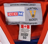1979-88 Wayne Gretzky Edminton Oilers Autographed Replica CCM Jersey with Captains C (PSA/DNA) (120)