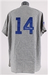 1953-71 Ernie Banks Chicago Cubs Autographed Mitchell and Ness Replica 1969 Jersey (JSA) (Tristar) (392)