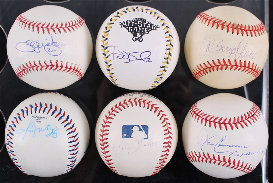 1994-2015 Al Oliver Joey Cora & More Pitts Pirates Autographed Coleman ROBNL and Selig ROMLB (Jacobson) (Lot of 6) (201)