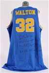 1974 Bill Walton (d.2024) UCLA Autographed Adidas Replica Jersey (Jacobson) (320)