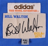 1974 Bill Walton (d.2024) UCLA Autographed Adidas Replica Jersey (Jacobson) (320)