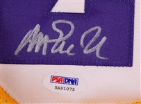 1979-91, 96 Ervin Magic Johnson Autographed Replica Jersey (PSA) (318)