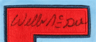 1982 Willie McGee St. Louis Cardinals Autographed Mitchell and Ness Throwback Jersery (Jacobson) (419)