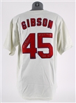 1967 Bob Gibson St. Louis Cardinals Autogrphed Mitchell and Ness Cooperstown Collection Jersey (Tristar) (398)