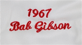 1967 Bob Gibson St. Louis Cardinals Autogrphed Mitchell and Ness Cooperstown Collection Jersey (Tristar) (398)