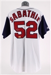 2001-08 C.C Sabathia Cleveland Indians Autographed Majestic Replica Jersey (AAA) (341)