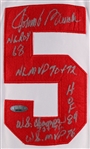 1976 Johnny Bench Cincinnati Reds Autographed Mitchell and Ness Cooperstown Collection Jersey (Tristar) (393)