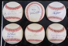 1980s-2000s New York Yankees Signed Baseballs - Lot of 6 w/ Don Zimmer, Bobby Richardson, Bob Lemon, Joe Sewell & More **SF Jacobson COA / 323**