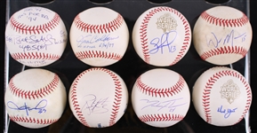 1980s-2010s Kansas City Royals Signed Baseballs - Lot of 8 w/ Bret Saberhagen, Salvador Perez, Ned Yost & More **SF Jacobson COA / 235**