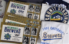 1990s-2000s Milwaukee Brewers Posters, T-shirts, Batting Helmets & more (Lot of 250+)