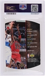 1997 Michael Jordan Chicago Bulls Signed Upper Deck SPx #6 Basketball Trading Card (PSA Slabbed Authentic)