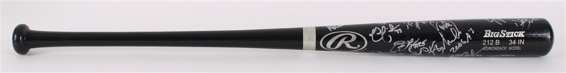 2006 Oakland Athletics Team Signed Rawlings Adirondack Bat w/ 25+ Signatures (JSA) **381**