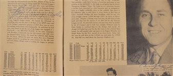 1957 Brooklyn Dodgers Multi Signed Team Yearbook w/ 29 Signatures Including Sandy Koufax, Duke Snider, Gil Hodges, Don Newcombe, Don Drysdale, Pee Wee Reese & More (JSA) Last Year in Brooklyn