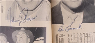 1957 Brooklyn Dodgers Multi Signed Team Yearbook w/ 29 Signatures Including Sandy Koufax, Duke Snider, Gil Hodges, Don Newcombe, Don Drysdale, Pee Wee Reese & More (JSA) Last Year in Brooklyn
