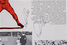 1976 Los Angeles Dodgers Multi Signed Team Yearbook w/ 21 Signatures Including Tommy Lasorda, Vin Scully, Dusty Baker, Walt Alston & More (JSA)