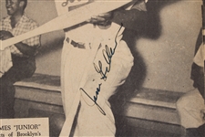 1955 Brooklyn Dodgers Multi Signed Team Yearbook w/ 25 Signatures Including Jackie Robinson, Roy Campanella, Sandy Koufax & more (JSA)