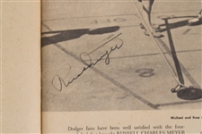 1955 Brooklyn Dodgers Multi Signed Team Yearbook w/ 25 Signatures Including Jackie Robinson, Roy Campanella, Sandy Koufax & more (JSA)