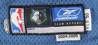 2004-05 Kevin Garnett Minnesota Timberwolves Game Worn Road Jersey (MEARS A5)