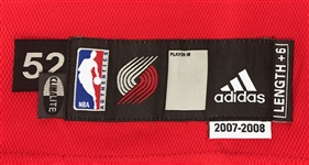 2007-08 LaMarcus Aldridge Portland Trail Blazers Game Worn Road Jersey (MEARS A5/JSA)