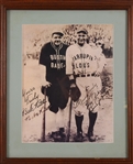 1920s-60s Babe Ruth & Lou Gehrig 18x21 Framed Photo w/ Store Model Baseball Bat Collection (Lot of 11)